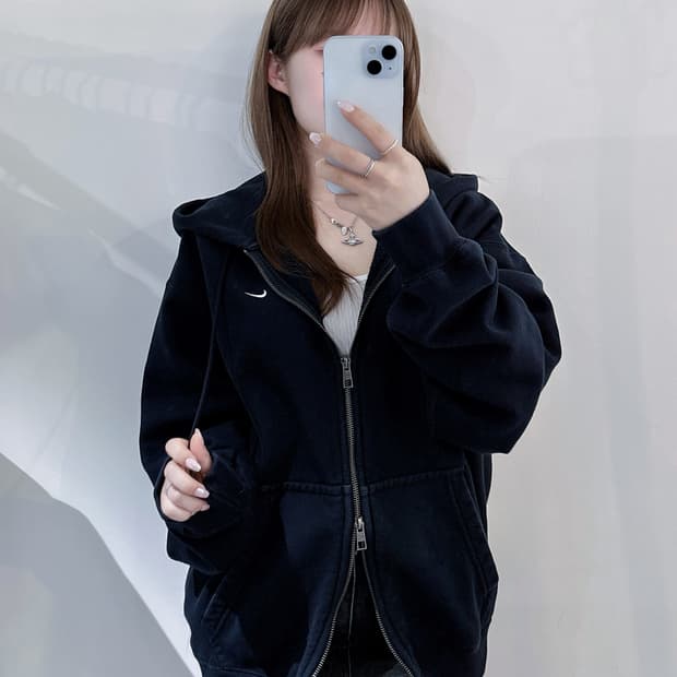 나이키 스우시 투웨이 후드집업