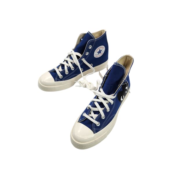 [245] 꼼데가르송X컨버스 척 70 하이 블루 쿼츠