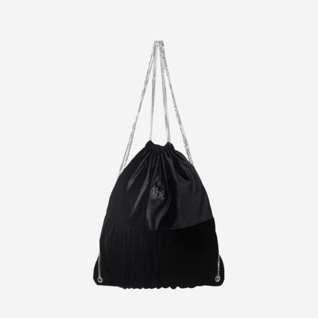 쓰리타임즈 체인 백팩 블랙