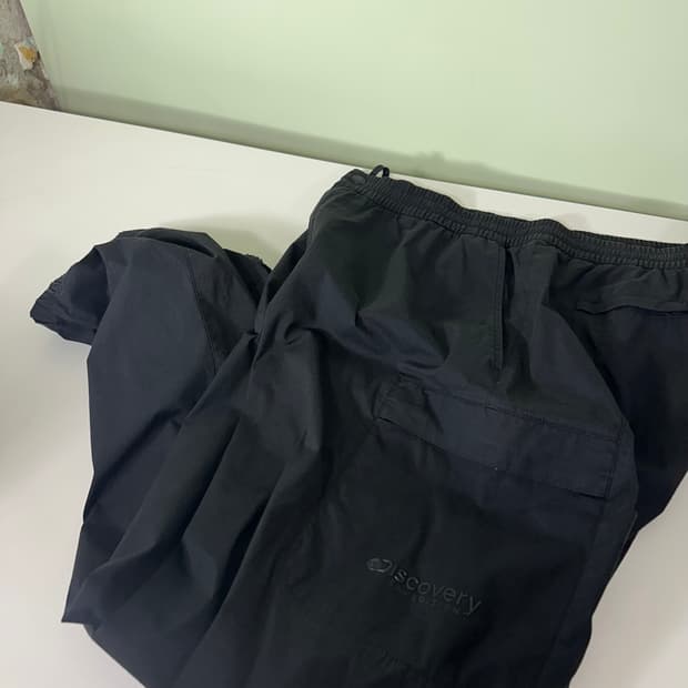XXL 36 디스커버리 루즈핏 블랙 카고 나일론 조거팬츠