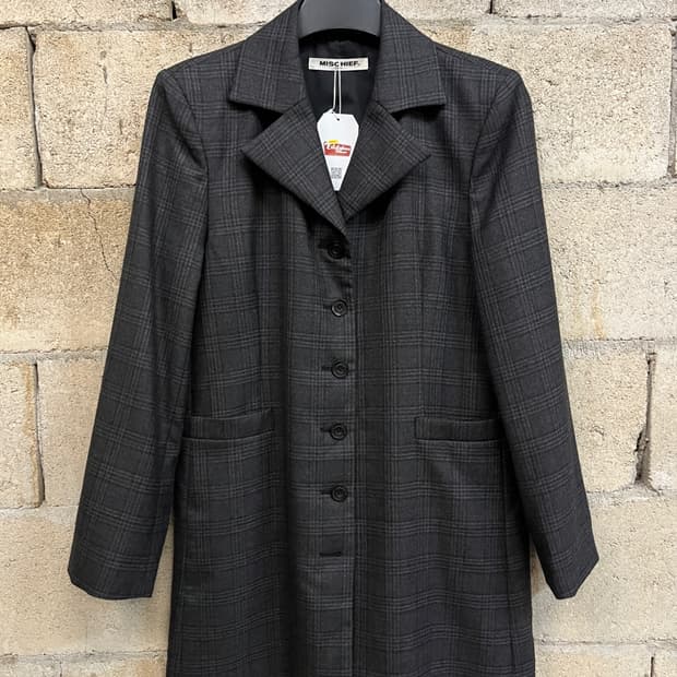 미스치프 19 F/W 체크 울 자켓