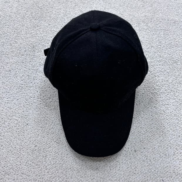 실측확인 빈티지 블랙 무지 볼캡 0707E