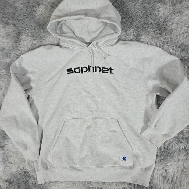 SOPHNET 칼하트 WIP 콜라보 후드티 그레이
