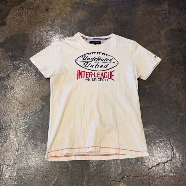 TOMMY HILFIGER 타미힐피거 인터리그 반팔티 M