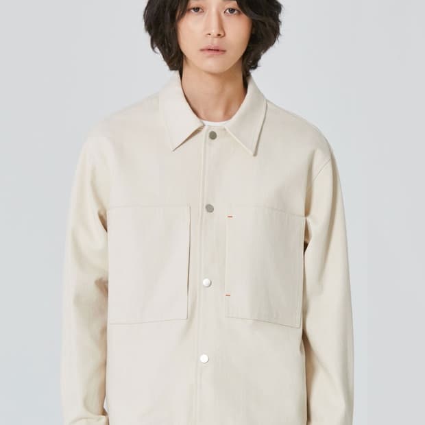 밈더워드로브 ELOY 포켓 데님 트러커 / 크림 / M