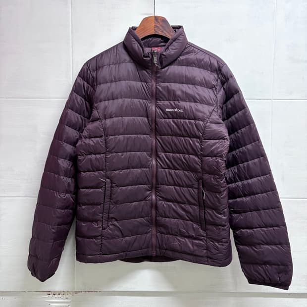 몽벨 montbell 퍼플와인 구스다운 경량패딩 100