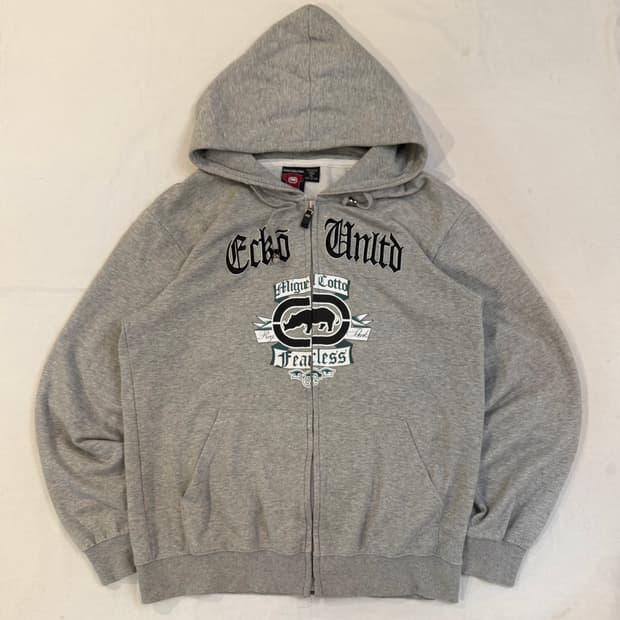 00s 에코 언리미티드 올드스쿨 힙합 후드집업