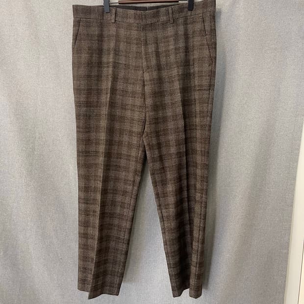 Paul Smith 폴스미스 브라운 글렌체크 슬랙스 팬츠