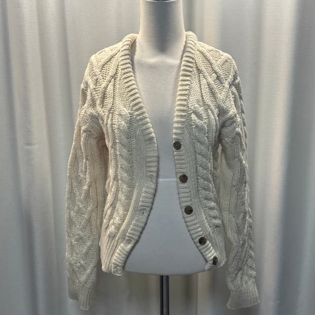 베이지 니트 가디건