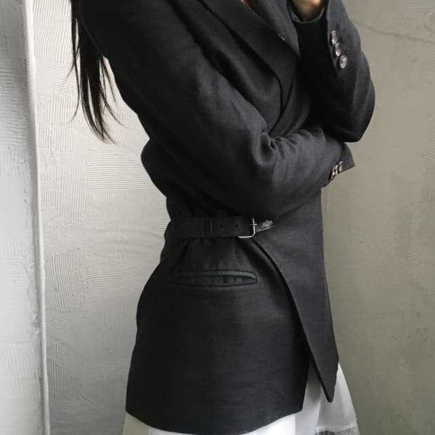 Helmut Lang 헬무트랭 블랙 버클 블레이저