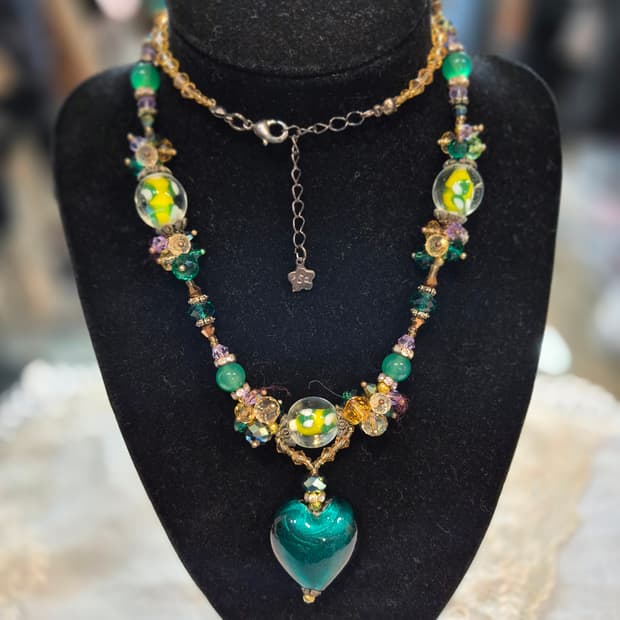 이태리 유리공예 목걸이