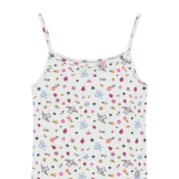 COYSEIO EMA TINY FRIENDS SLEEVELESS WHIT