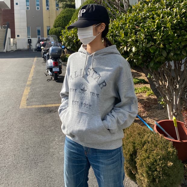 Converse ALL STAR Heritage Grey 후드