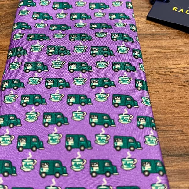 폴로 랄프로렌 랄프스 커피 실크 넥타이 Ralphs Coffee