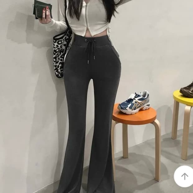 홀리 뮬라 스판 밴딩 부츠컷 팬츠