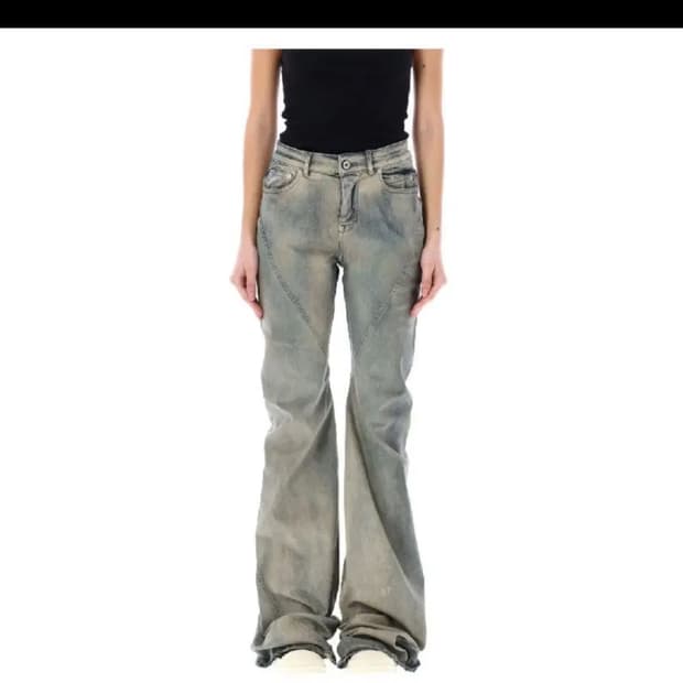 [구매중]릭오웬스 바이어스 볼란 부츠컷 플레어 팬츠