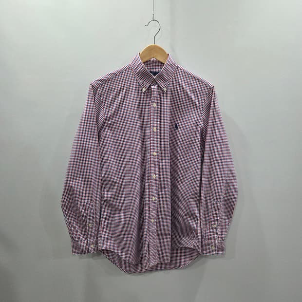 폴로랄프로렌 버튼다운 체크셔츠 S