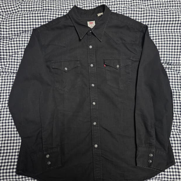 리바이스 웨스턴 셔츠 블랙 XL