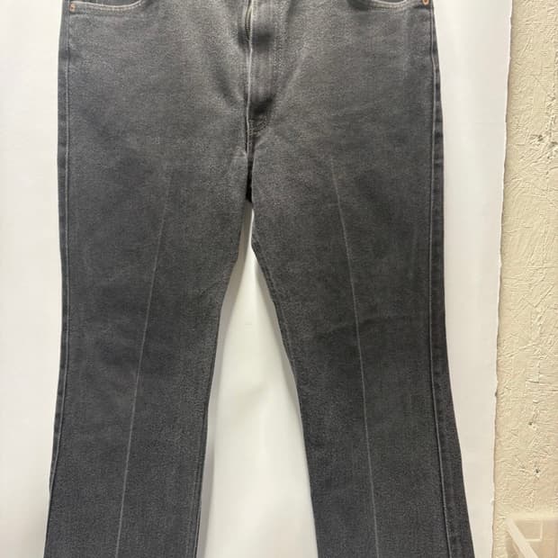 90s 리바이스 517 부츠컷 오렌지탭 블랙 팬츠 36x31