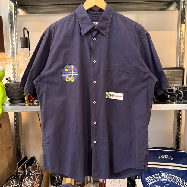 90S 카스텔바작 클릭미 반팔셔츠 MADE IN ITALY