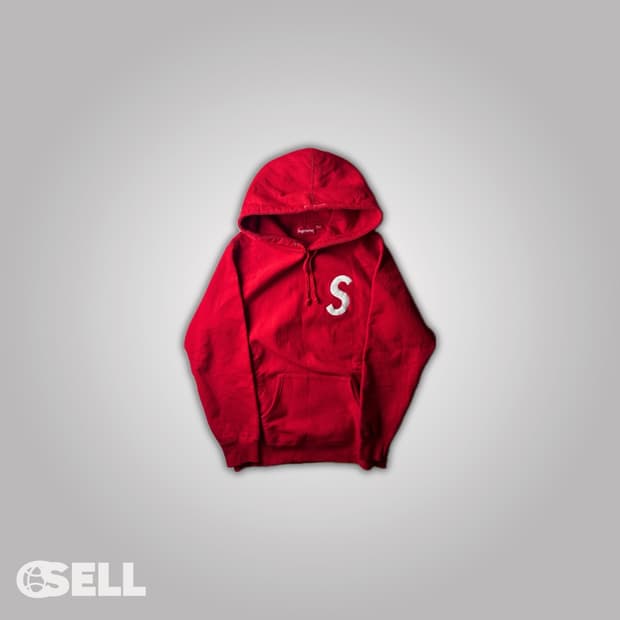 슈프림 레드 후드티