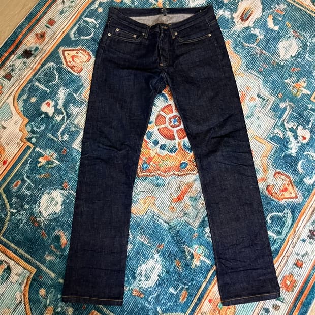 아페쎄 생지 데님 팬츠 새상품급