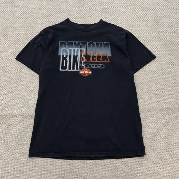 90s USA 할리데이비슨 반팔티 r4295