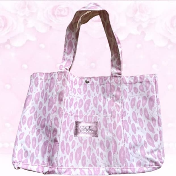 세실맥비 핑크 레오파드 토트백 갸루 오네갸루 히메갸루 가방 백