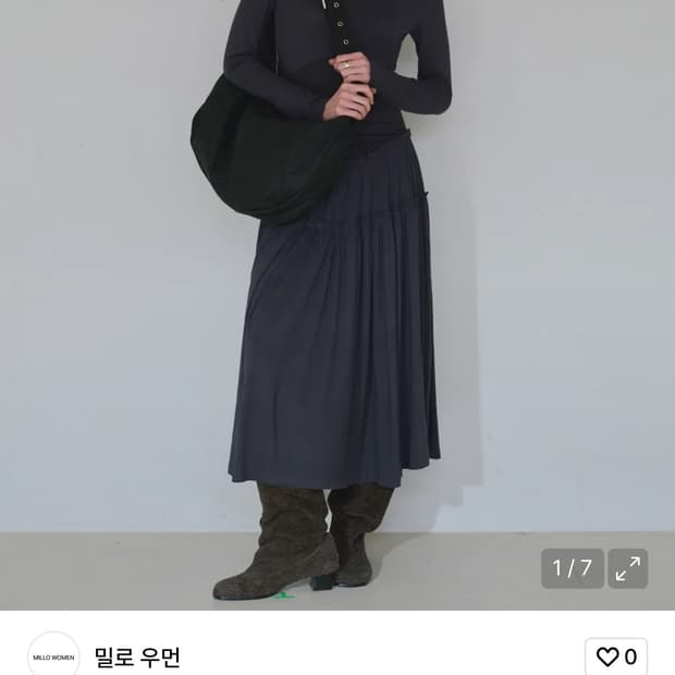 밀로우먼 맥시드레스 네이비 M