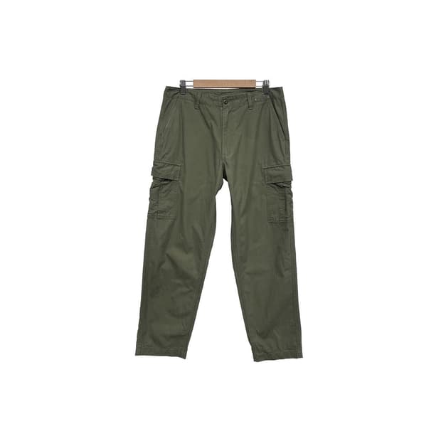 유니클로 코튼 카키 카고 팬츠 
