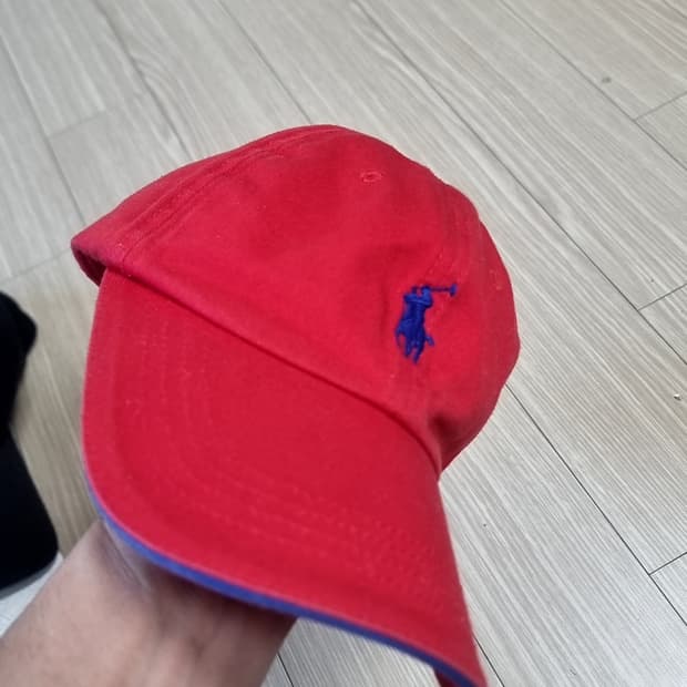 폴로 랄프로렌 레드 볼캡 모자(f)
