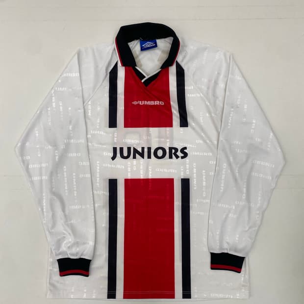 엄브로 긴팔 축구 유니폼 화이트 JUNIORS (xl)