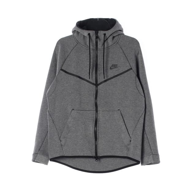나이키 테크 플리스 그레이 후드 집업 M