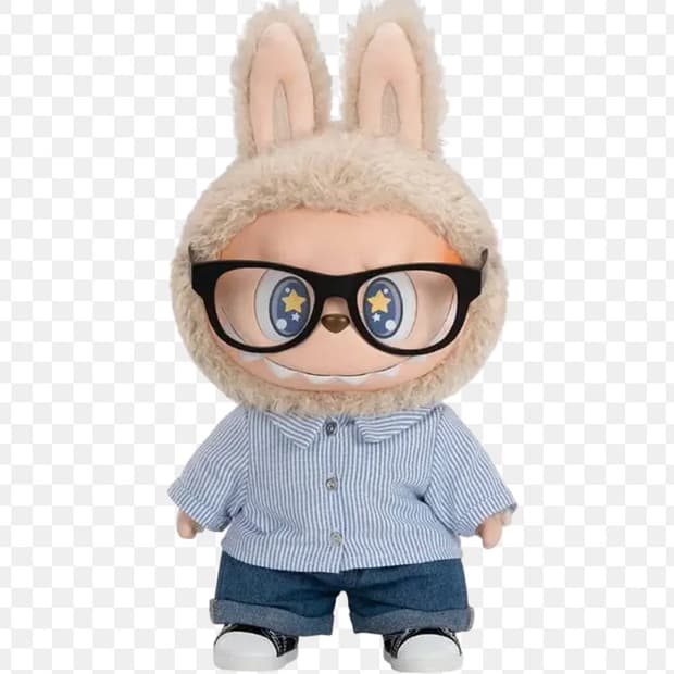 라부부(Labubu) 40cm 플립 위드 미 비닐 플러시 인형