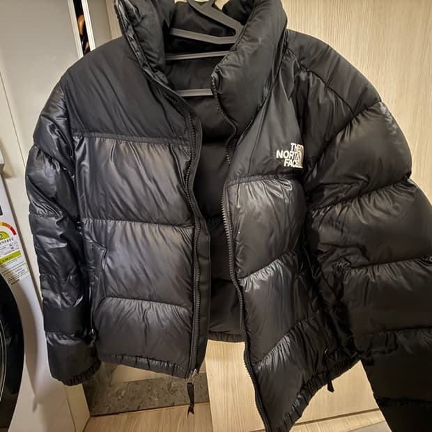 노스페이스 눕시 숏패딩 m