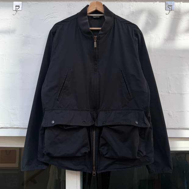 Barbour 바버 캠버 캐주얼 플랩포켓 블루종 자켓 L