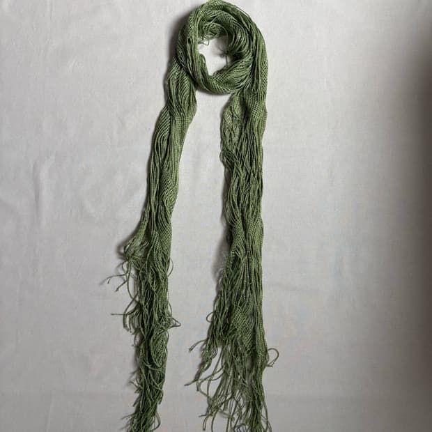 green shimmer scarf 