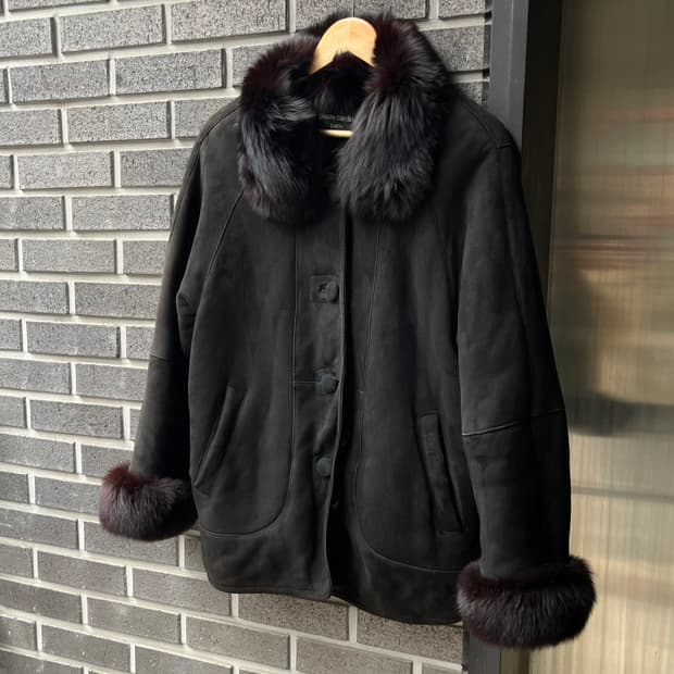 90s PIERRE CARDIN 피에르가르뎅 램스킨 자켓