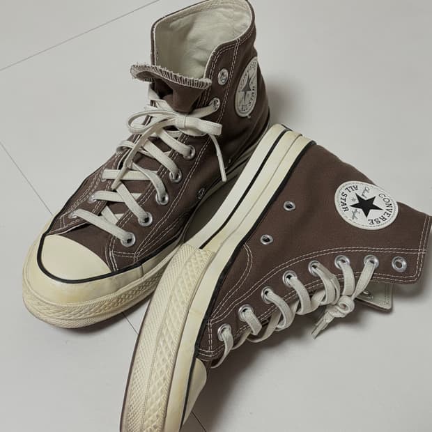 CONVERSE 컨버스 척 70 하이 초콜릿 브라운 (245 US6.5)