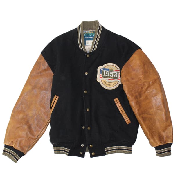 1990s USA O’NEILL 레더 바시티 자켓