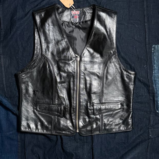 90-00‘s 아이웨이 카우하이드 베스트 XL