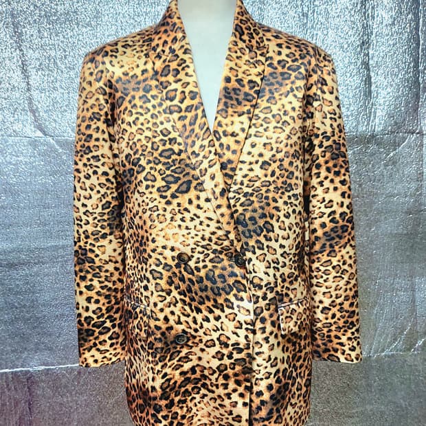 ♤필독♤ 빔즈 레오파드 더블 자켓