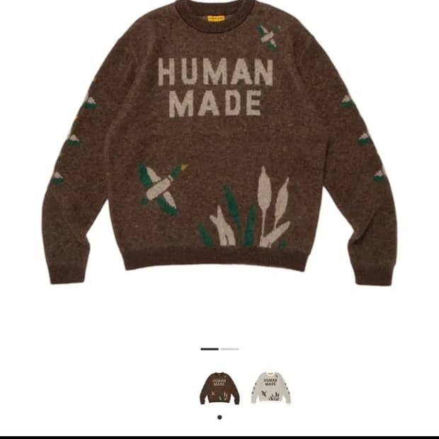 휴먼메이드 25FW 모헤어 니트 xxl