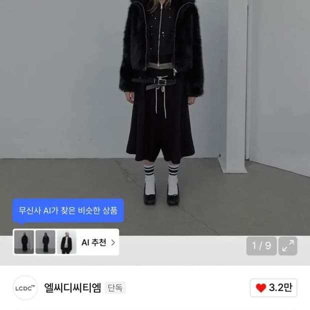 LCDC NEW FUR ZIP-UP JACKET (BLACK)