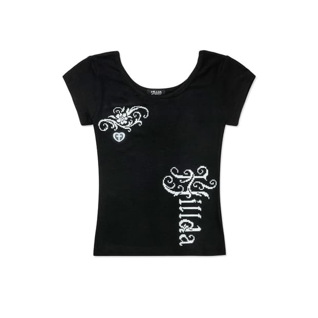 힐다 hillda Lust Slim Tee [Black]