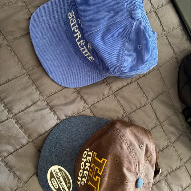 슈프림 코듀로이 볼캡, 테켓 볼캡