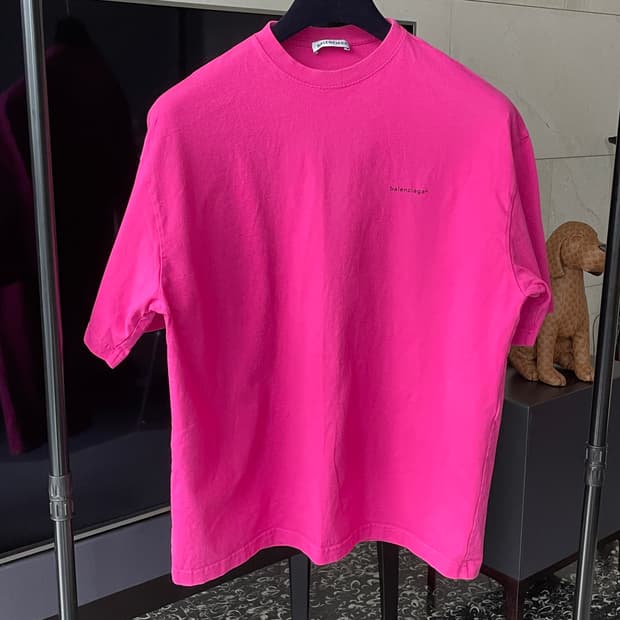 발렌시아가 스몰로고 반팔티