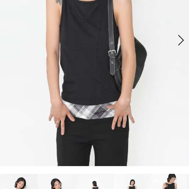 오운서 하이퀄리티 베이직 슬리브리스 블랙