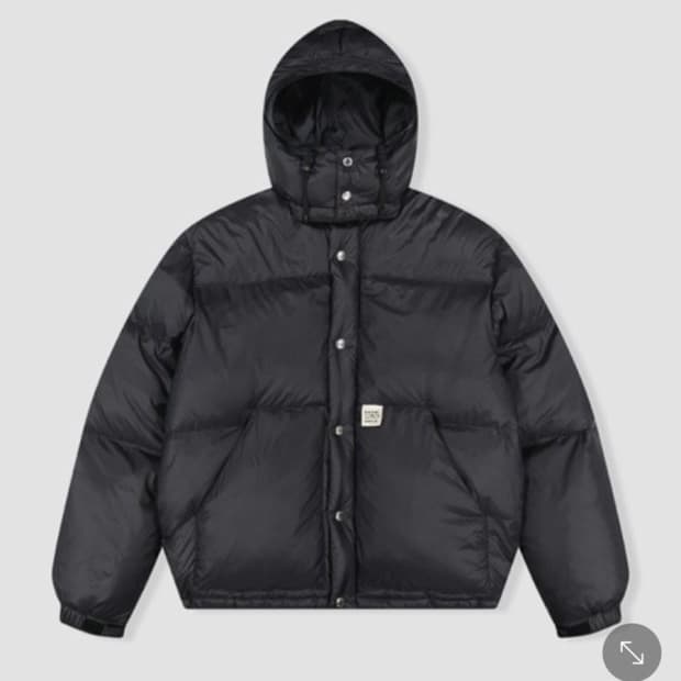 예스아이씨 후드다운 패딩 블랙s