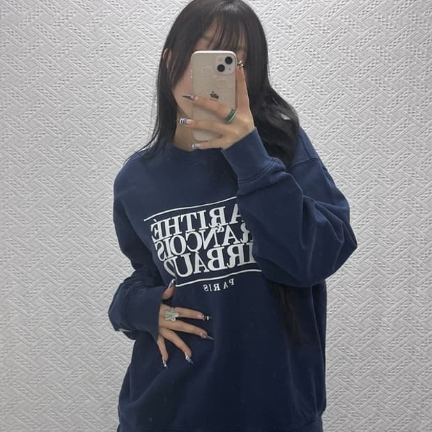 마리테 프랑소와 저버 모던 캐주얼 빈티지 맨투맨 L C07659